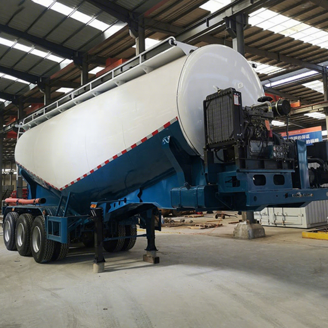 Brand New 3 Axle 40ton 50ton V Type Bulk Cement Tank  Fly Ash Cement Bulker Silo Tanker Pneumatic Semi Truck Trailer for Sale