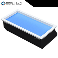 Lampe à lumière artificielle intérieure Rina-Tech à intensité variable, encastrée dans la fenêtre, ciel bleu, puits de lumière, panneau de plafond LED en PMMA/PC, puits de lumière virtuel