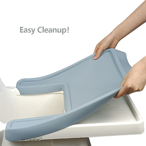 Tapis de chaise haute en silicone résistant à la chaleur pour enfants ensemble d'alimentation pour tout-petits napperon et assiette imprimées avec bol d'aspiration - Product Image 3