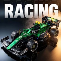 Precio de Fábrica P55015, Bloques de Construcción de Modelo de Auto de Carreras a Control Remoto, Escala 1:18, EN71, Superauto, Juguete Educativo de Ensamblaje DIY