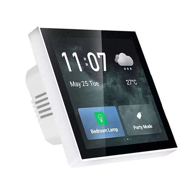 Tuya WiFi BLE 4 Inches EU Zigbee Smart Home Central Control Touch Switch Panel Wall Switches Remote Control
