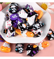 Breloques en résine pour Halloween Artisanat Breloque Slime à dos plat Perles Ornements miniatures pour couronne/robe/boucles d'oreilles/pinces à cheveux/coques de téléphone