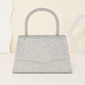 Bolso de noche para mujer con diamantes, bolso de mano moderno y versátil para fiesta de bodas, bolsos de mano de lujo con cristales para mujer - Product Image 2