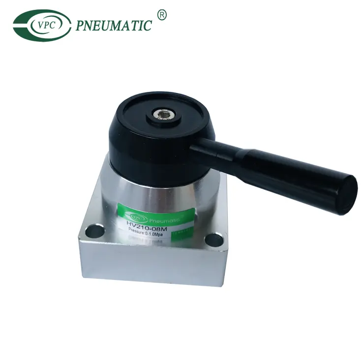 Pneumatic Hand Rotary Valve HV210-08 3position 4way Rotary Lever Switch Valve Mini Hand Control Valves