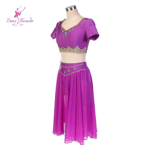 Top <span class=keywords><strong>de</strong></span> Manga Corta con Falda Pantalón, Trajes <span class=keywords><strong>de</strong></span> Ballet, <span class=keywords><strong>Traje</strong></span> <span class=keywords><strong>de</strong></span> Danza Árabe 24002 - Product Image 4