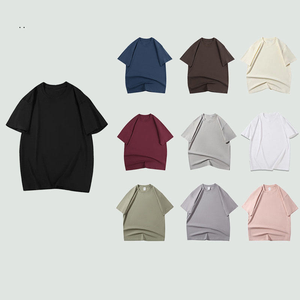 T-shirt à manches courtes en coton 100 % respirant, imprimé par transfert thermique, personnalisé pour hommes, design vierge, vente en gros - Product Image 2