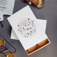 Boîtes en papier à tiroir de taille A4 personnalisées en carton Logo UV estampage à chaud 4/6 pièces emballage de biscuits de lune Donuts cadeau