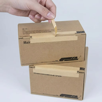 Bande de fermeture pour boîte en papier kraft, clip d'ouverture facile, fermeture auto-adhésive, scellage d'emballage personnalisé OEM en vrac