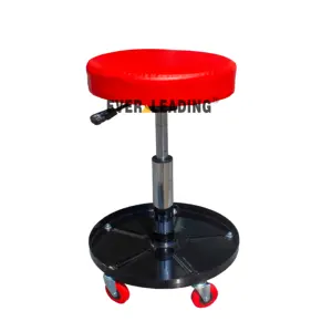 Pneumatic Roller Work Seat Stool Chair Adjustable Car Auto Mechanics Creeper Seat