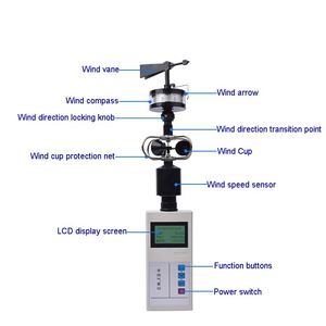 FB-10 Estação Meteorológica portátil testador de direção do vento - Product Image 1