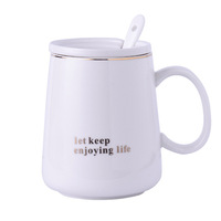 Tasse chaude en céramique moderne Tasse à température constante de 55 degrés Sous-verre chauffant pour l'école arrière Logo personnalisé Tasse à café pour couple