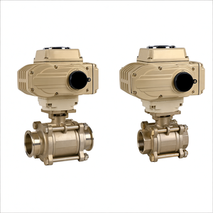 COVNA B2Bclearance Sale Electric <b>Motor</b> Operated Valve <b>12V</b> 3 Piece on Off Electric Actuator Ball Valve Stainless Steel Ball Valve - Product Image 3
