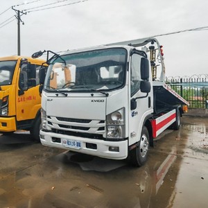 ISUZU KV100 4x2 <b>Flatbed</b> Wrecker Vehicle 4T Rollback Tow <b>Truck</b> 120HP Light Duty Road Rescue <b>Truck</b> Car Hauler <b>Truck</b> - Product Image 1