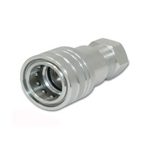 Nouvel ensemble de raccords rapides hydrauliques Top One en acier au carbone ISO 5675 de 1/4 pouce avec filetage SAE (9/16"-18 ORB) de 3/8 pouce pour l'agriculture