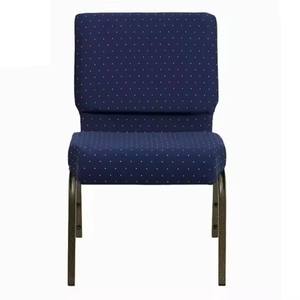 Sillas Acolchadas Enlazables de Tela para Conferencias, Teatros y Capacitaciones, Silla de Iglesia al por Mayor - Product Image 2