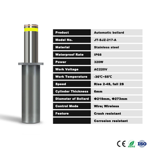 Toptan fiyat otomatik kaldırma yol çarpışma anma güvenlik direkleri elektrikli hidrolik baba çelik - Product Image 6