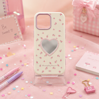 Coque de téléphone mignonne en forme de cœur avec motif floral, en TPU souple, avec protection de l'appareil photo pour iPhone 15 17 18 Pro Max Samsung A55 A56