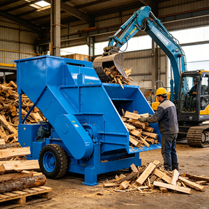 Machine à broyer les palettes en bois, broyeur à marteaux de grande capacité, broyeur de bois, machine à broyer le bambou, machine à broyer et hacher la sciure de bois - Product Image 2