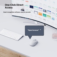 Inphic S6 Wiederaufladbare Kabellose Maus Smart 3D Optische LED Dual-Mode Notebook Büro Geräuschlos Sprachsteuerung Tippen für Lagerbestand