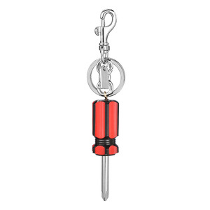 Mini tournevis porte-clés mignon en forme d'outil, breloque de sac pour hommes et femmes, porte-clés créatif pour clés de voiture et décoration de sac à dos - Product Image 6