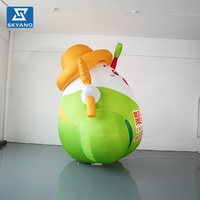 Modèle de personnage de dessin animé gonflable personnalisé, figurine de mascotte gonflable géante pour la décoration d'événements en plein air, de parcs, de centres commerciaux et de festivals