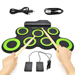 Nhỏ Silicone Bộ Gõ Đầy Đủ Trẻ Em Trống Bộ Đồ Chơi Xách Tay Điện Tử Trống Bộ - Product Image 2