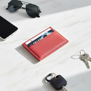 ארנק קטן מינימליסטי מעור PU עם לוגו בהתאמה אישית, מחזיק כרטיסים לגברים לשימוש עסקי - Product Image 1