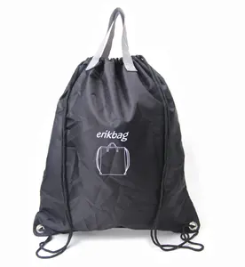 Erikbag Large Size Foldable Drawstring Sports Backpack Training Gym String Sack Tote Bag For Women Men Boys Girls