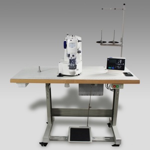 Machine à coudre industrielle électronique programmable à grande vitesse, à lit plat, réglable, à moteur unique, pour boutonnières et œillets en goutte d'eau - Product Image 6