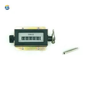 Großhandel D94S Mechanical 6 Digit Digital Reset table Pull Counter Meter Zähler Rotary Counter
