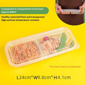 Assiette à dîner de qualité alimentaire boîte à lunch à emporter boîte à lunch jetable boîte de restauration rapide commerciale à trois grilles et à quatre grilles - Product Image 6