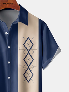 <span class=keywords><strong>Camisa</strong></span> de poliéster Summer Hawaiian Beach Casual Camisas de <span class=keywords><strong>manga</strong></span> <span class=keywords><strong>corta</strong></span> con estampado para hombres - Product Image 5