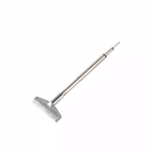 Pointe de fer à souder Guster C245, spatule en forme de T, en acier inoxydable à une fente, pour réparation et dessoudage DIY - Product Image 1