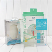 Emballage personnalisé en PET PVC, boîte en plastique transparente pour le thé, boîte d'emballage pour boissons solides, boîte pliable en PVC transparente
