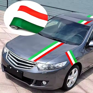 สติกเกอร์ติดรถแข่งลายทาง3สีฝากระโปรงรถและหลังคารถไวนิลกราฟิกสไตล์สปอร์ตพร้อมโลโก้ออกแบบได้ตามต้องการจากโรงงาน - Product Image 6