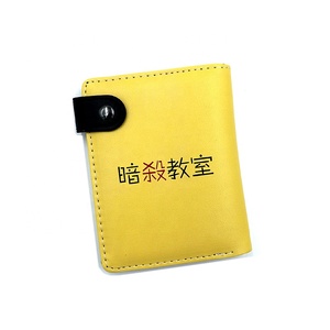 Anime Tonari sin cremallera monedero Assassination <span class=keywords><strong>Classroom</strong></span> Korosensei PU billetera de cuero para niñas y niños - Product Image 4