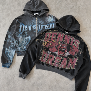 <span class=keywords><strong>Veste</strong></span> zippée vintage streetwear personnalisée, impression numérique, tissu molletonné français, lavage à l'acide, effet usé, 100% coton, sweat à capuche zippé - Product Image 1