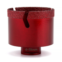 Ensemble de forets diamantés à noyau M14, brasés sous vide, pour marbre, pierre, carrelage en porcelaine
