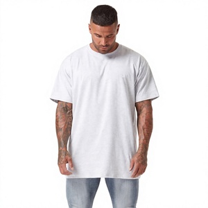 Blank <b>Plain</b> Heavyweight 100% Cotton T Shirt Streetwear Custom Men Oversized <b>Tshirt</b> - Product Image 5