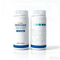 Tiras Reactivas para Prueba de Peróxido de Hidrógeno (H2O2) en Agua (0-25Mg/L), para Pruebas de Agua de Piscinas