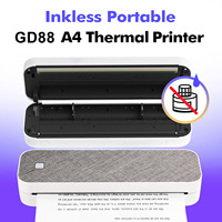 Printer Saku Nirkabel A4 Portabel dari Produsen, Printer Thermal Mini Bluetooth untuk Kantor/Rumah/Foto/Tato