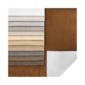 Kain Beludru <span class=keywords><strong>Suede</strong></span> Pewarna Benang Polos Berkualitas Tinggi 380gsm dengan Lapisan Belakang Poliester untuk Proyek Kerajinan dan Furnitur - Product Image 3