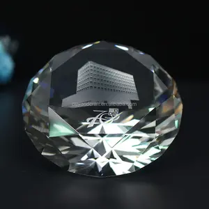 Sparkling Crystal Material 80mm Diamant glas Edelstein Brief besch werer für Hochzeit Herzstück Geschenke
