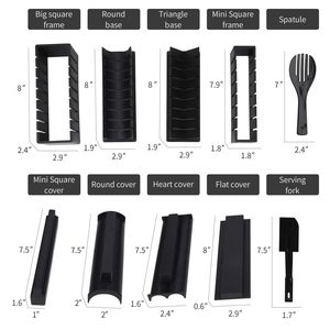 Zogift <strong>Sushi</strong> Mould DIY <strong>Sushi</strong> Maker Kitchen Gadget Onigiri Nori <strong>Sushi</strong> Roll Tool 10-Piece Set Plastic Food &amp; Beverage Accessories - Product Image 4