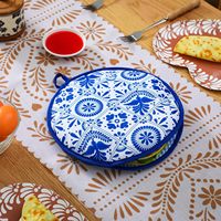 Chauffe-tortillas classiques, parfaits pour les tortillas, les tacos, le naan, les rouleaux de pizza, réutilisables, faciles à utiliser au micro-ondes, sac en tissu qui garde les aliments au chaud