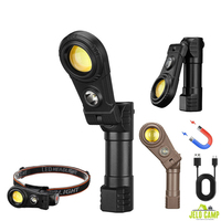 Linterna Súper Brillante para Exteriores y Recargable por USB Portátil 180 °   Linterna Frontal Magnética Ajustable para Camping, Luz LED de Trabajo