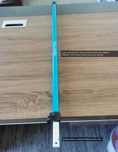 Pôles/Manches télescopiques en aluminium noir mat écologiques pour <span class=keywords><strong>le</strong></span> nettoyage domestique, 2 ou 3 sections - Product Image 3