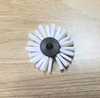 Brosse de nettoyage industrielle en fibres synthétiques de qualité supérieure avec revêtement Picote, personnalisable OEM pour le nettoyage et le pulvérisation des canalisations d'égouts, Diamètre extérieur 50 mm