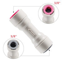 Vanne de retenue droite à raccord rapide (valve unidirectionnelle), raccords à déconnexion rapide 3/8 pouce, vanne en ligne pour brassage maison
