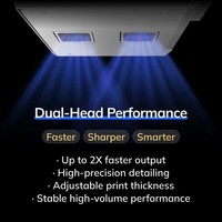 Impresora UV DTF de Doble Cabezal InkSonic VF13 A3 XP600 con Laminador Automático Rollo a Rollo, Impresión UV 3D Cristal para Pequeñas Empresas